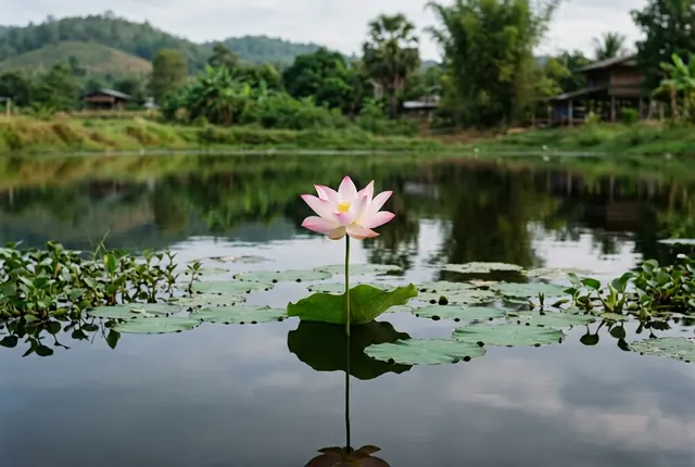 สระบัวอีสาน สื่อถึงใจที่บานจากโคลนตมของโลกธรรม