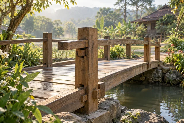 สะพานสวนที่ซ่อมให้เชื่อมถึงกันอีกครั้ง